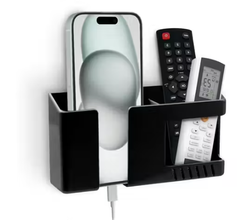 Wall-Mounted Mobile Charging &amp; Remote Control Organizer Holder
