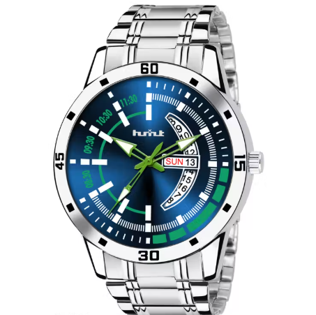 Hublot-Inspired Mens Premium Stainless Steel Analog Watch – Blue Dial