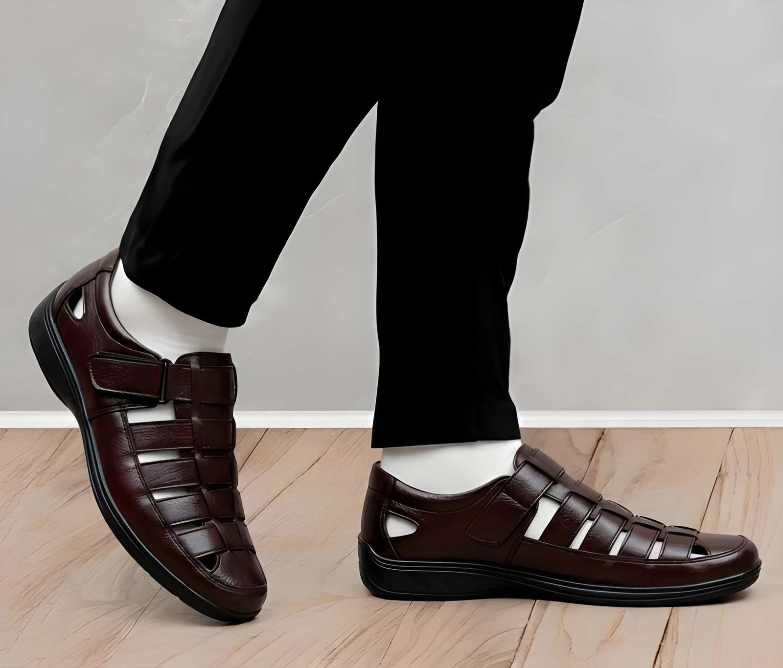 WUGO::Latest Stylish Men’s Sandals | Premium Roman Style Outdoor Sandals for Men & Boys | Comfortable Daily Wear Casual Sandal with Durable Sole | Summer Walking & Travel Sandals | Trendy Open Toe Footwear