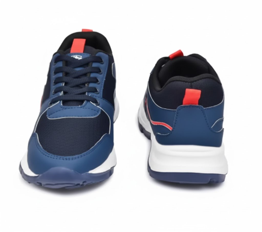 Latest Stylish Men Casual Blue Sports Shoes & Sneakers – Lightweight Breathable Mesh Lace-Up Running & Walking Shoes for Daily Wear, Gym & Outdoor Use