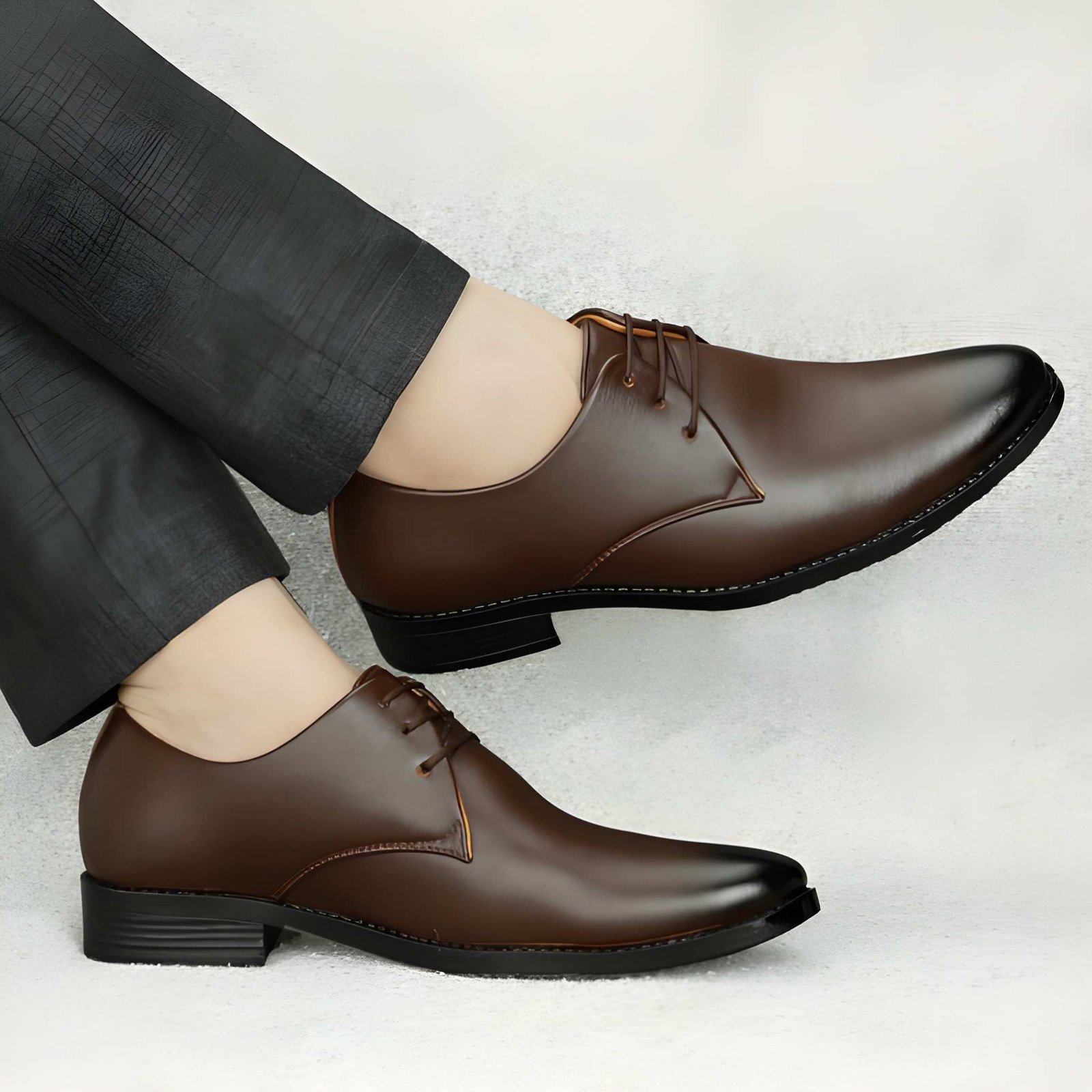 WUGO::Latest Luxury Men Formal BRN Color Shoes |Black Derby Shoes| Office Shoes For Men's & Boys