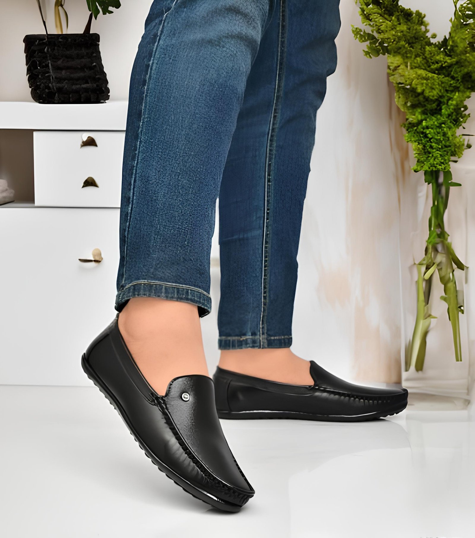 Latest Stylish Loafers for Men & Boys | Casual Slip-On Daily Wear Black Shoes | Comfortable Lightweight Driving Shoes for Office & Regular Use