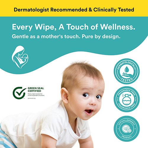 CUTETOTZ Premium Organic Baby Wet Wipes | Green Seal® Certified | 80 Wipes/Pack