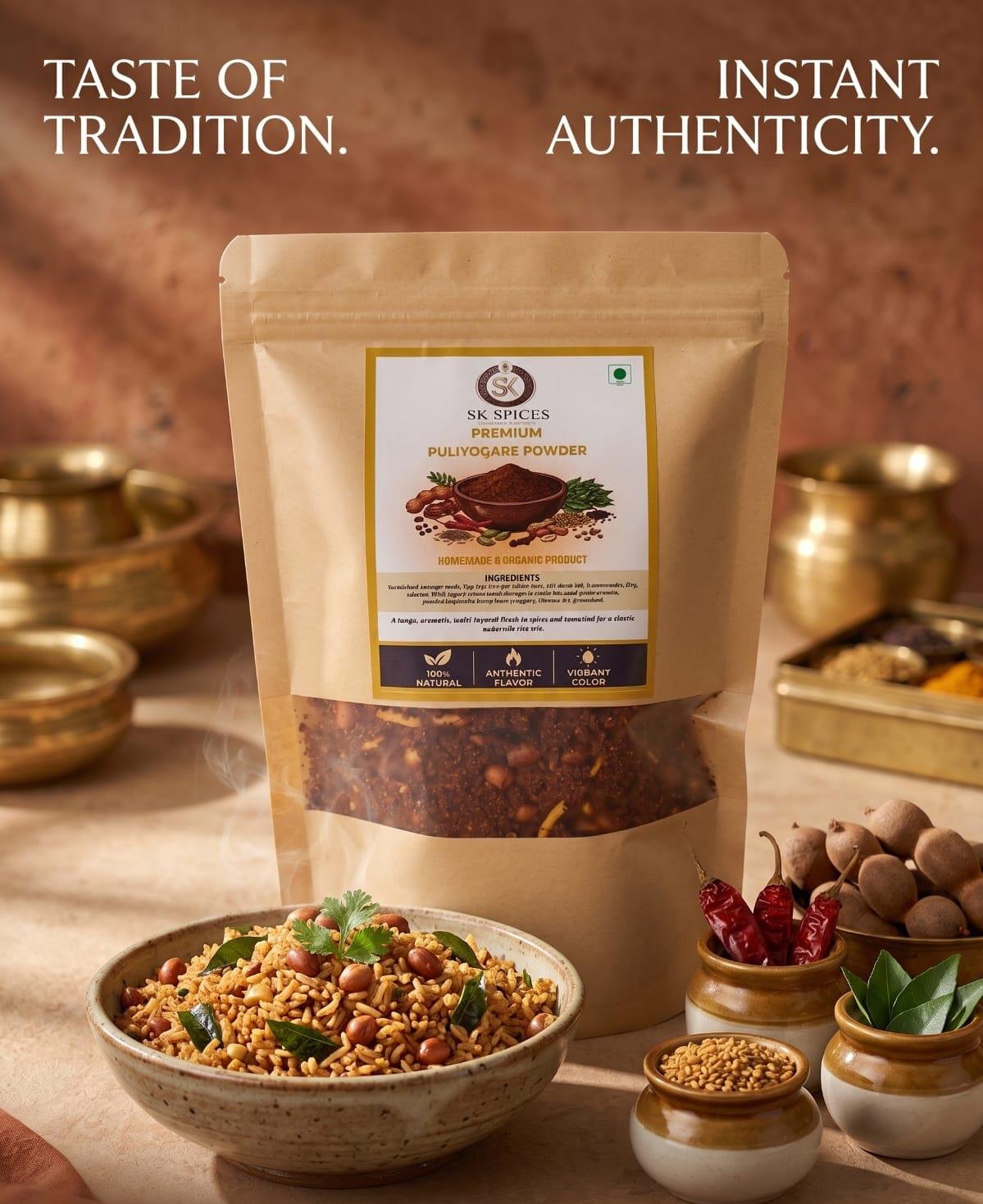 SK PULIYOGARE POWDER