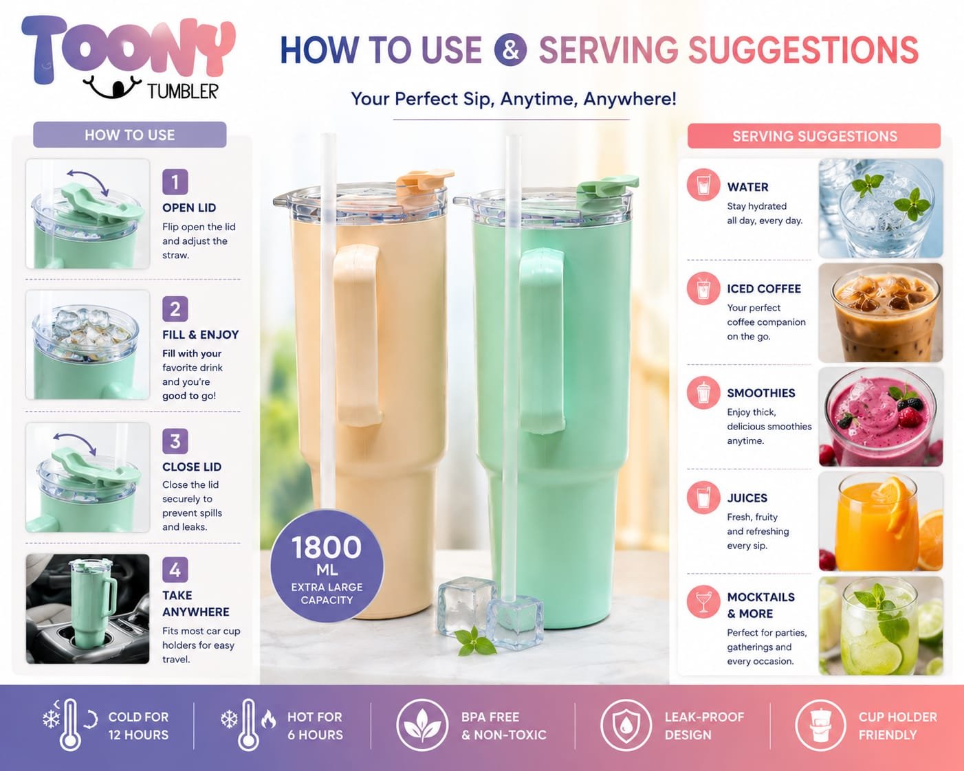Toony Tumbler 1800ml