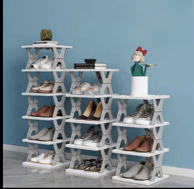 5-Tier Foldable Shoe Rack – Space-Saving Multi-Level Shoe Organizer for Home, Bedroom & Entryway