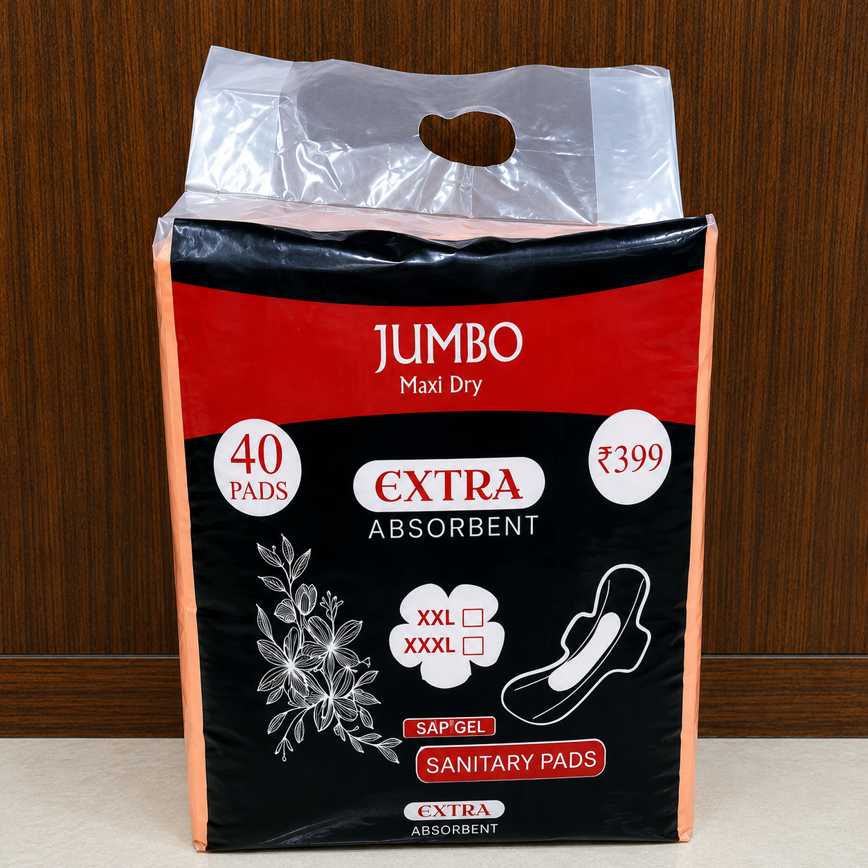 JUMBO Maxi Dry Extra Absorbent Sanitary Pads